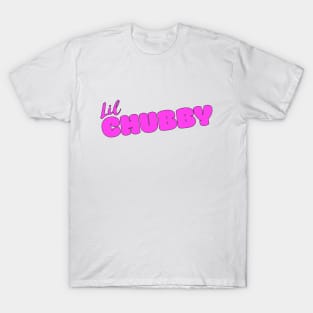 Lil Chubby Pink Black Outline T-Shirt